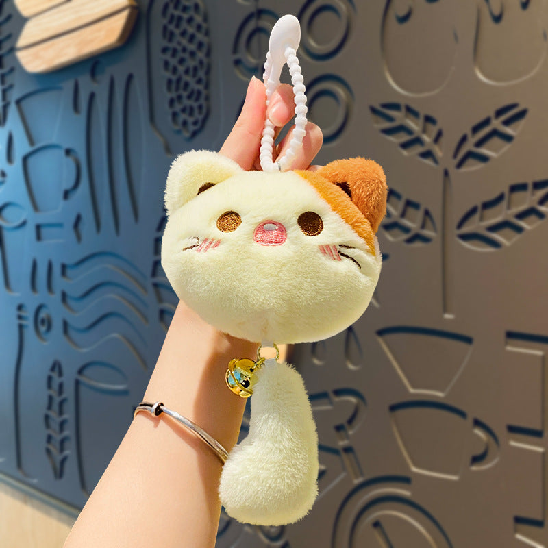 Cartoon Cat Plush Keychain Pendant for Bags and Gifts