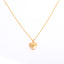 Retro Heart Shape 14k Gold Plated Birthstone Locket Necklace