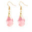 Elegant Austrian Crystal Water Drop Heart Earrings for Women