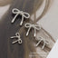 Thin Edges Hollow Bow Alloy Metal Button for Sweater and Coat DIY Accessories