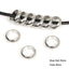 304 Stainless Steel Spacer Beads for DIY Jewelry Making - Mixed Sizes and Quantities