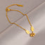 Simple Heart & Butterfly Resin Titanium Steel Anklet - 18k Gold Plated Trendy Women's Jewelry 2024