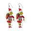 1 Pair Grinch Cartoon Character Acrylic Drop Earrings for Christmas Holiday