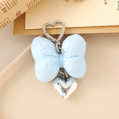 Sweet Heart Bow Knot Macaron Keychain Pendant