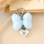 Sweet Heart Bow Knot Macaron Keychain Pendant