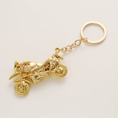 Motorcycle Alloy Plated Mini Helmet Keychain and Bag Charm Gift