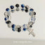 Sweet Butterfly & Bee Alloy Beaded Bracelet - Light Luxury, Simple & Versatile Design