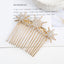 Elegant Snowflake Rhinestone Hair Comb Ornament