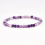 Retro Ethnic Geometric Natural Stone Amethyst Beaded Stretch Bracelet