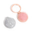 Casual Marble Resin Hair Comb with Portable Folding Mirror