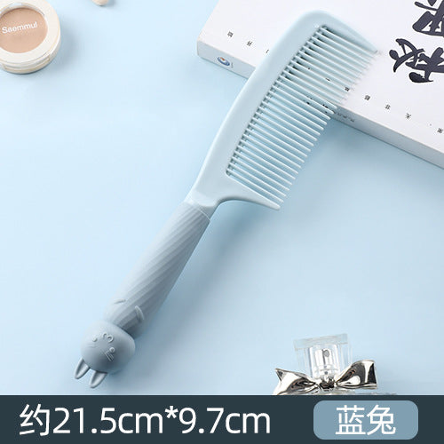 Casual Solid Color Portable Hairdressing Comb for Long Hair