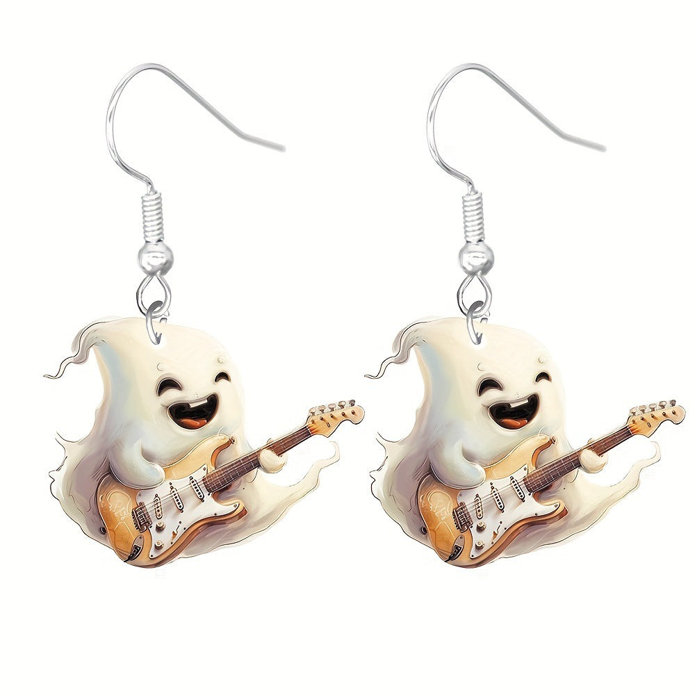 1 Pair Halloween Cartoon Character Acrylic Drop Earrings