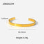 Simple Style Geometric Stainless Steel Bangle Plating Zircon Stainless Steel Bracelets