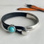 Commute Bohemian Turquoise Alloy Inlay Unisex Leather Bangle Bracelet