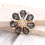 4cm Zinc Alloy Gemstone Crystal Flower DIY Ornament Beads Accessories