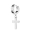 Simple Style Titanium Steel Cross Ear Cuff Clip-On Earrings