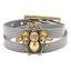 Simple Style Bee PU Leather Alloy Couple Bracelet - Retro Bronze Design