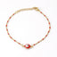 Simple Style Red Evil Eye Stainless Steel Bracelet