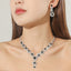 Fashion Bridal Necklace and Earrings Set - Elegant Rhinestone Wedding Jewelry