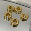 1 Pair Retro C Shape Polishing Plating Stainless Steel 18K Gold Plated Ear Cuffs
