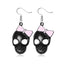 Halloween Skull Pumpkin Spider Web Alloy Earrings Set