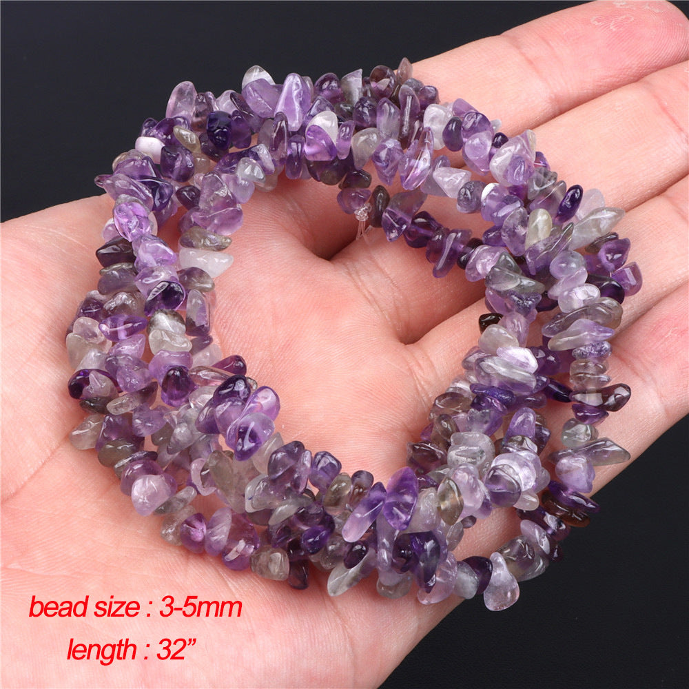 Natural Amethyst Abacus and Round Beads for DIY Jewelry Making Accessories