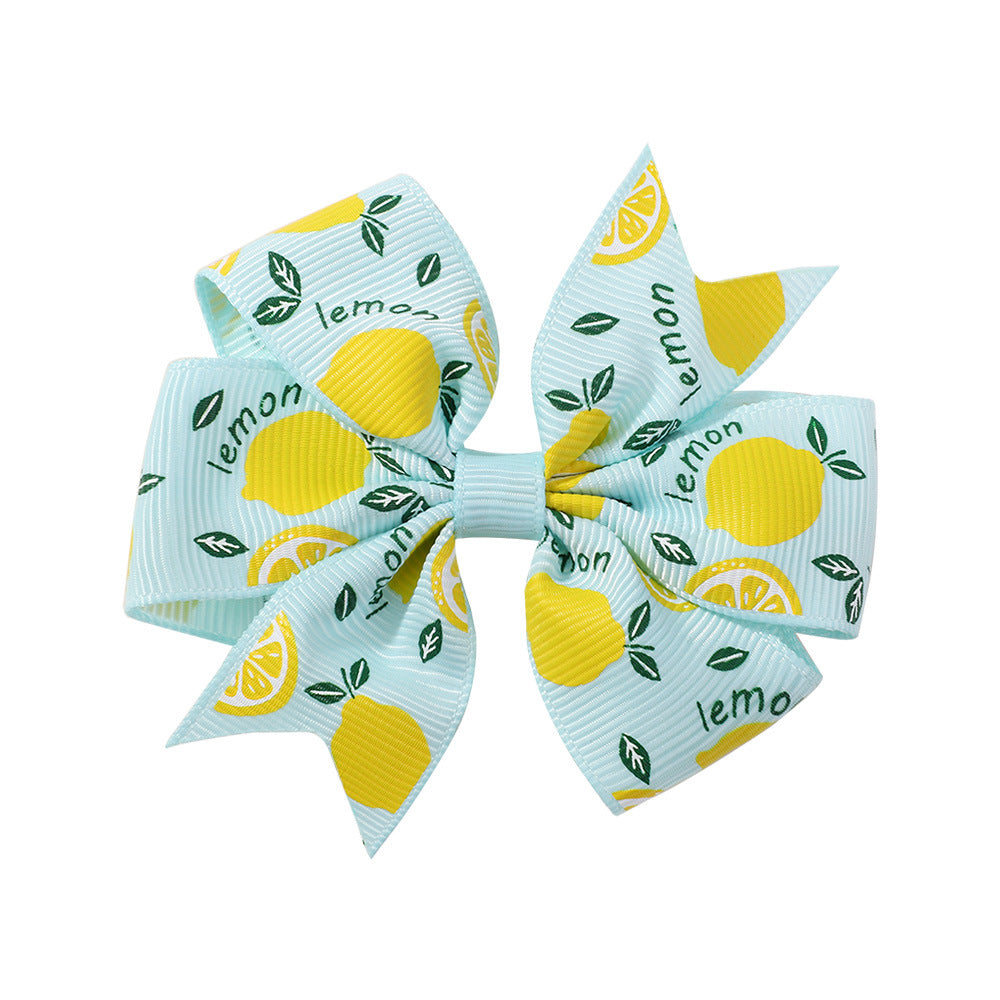 Children's Daisy Sunflower Bow Hair Clip - 20 Color Options