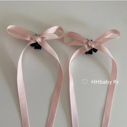 Y2K Preppy Style Sweet Bow Ribbon Hair Clip for Women