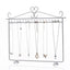 Simple Style Solid Color Iron Jewelry Display Rack for Necklaces and Bracelets