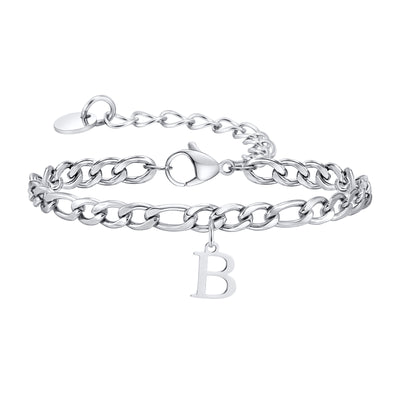 Simple Style 201 Stainless Steel Men's Letter Bracelet Chain