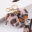 Cute Heart Shaped Plush Keychain for Bags and Cars