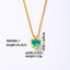 Elegant Heart Shape Gold Plated Zircon Pendant Necklace