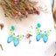 1 Pair Acrylic Butterfly Statement Women's Drop Earrings