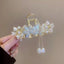 Women's Floral Rhinestone Pearl Hair Claw Clip