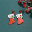 Fashion Christmas Tree Candy Cane Bell Drop Earrings for Women