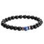 Retro Geometric Volcanic Rock Beaded Bracelet for Men