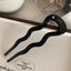 Elegant Retro U-Shaped Acetate Hairpin for Women