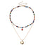 Bohemian Star Moon Multicolor Beaded Layered Necklace