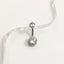 Elegant Zircon Inlay Pure Titanium Belly Ring