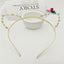 Fashion Rhinestone Cat Ear Pearl Hairband