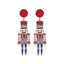 1 Pair Classic Cartoon Christmas Tree Rhinestone Drop Earrings