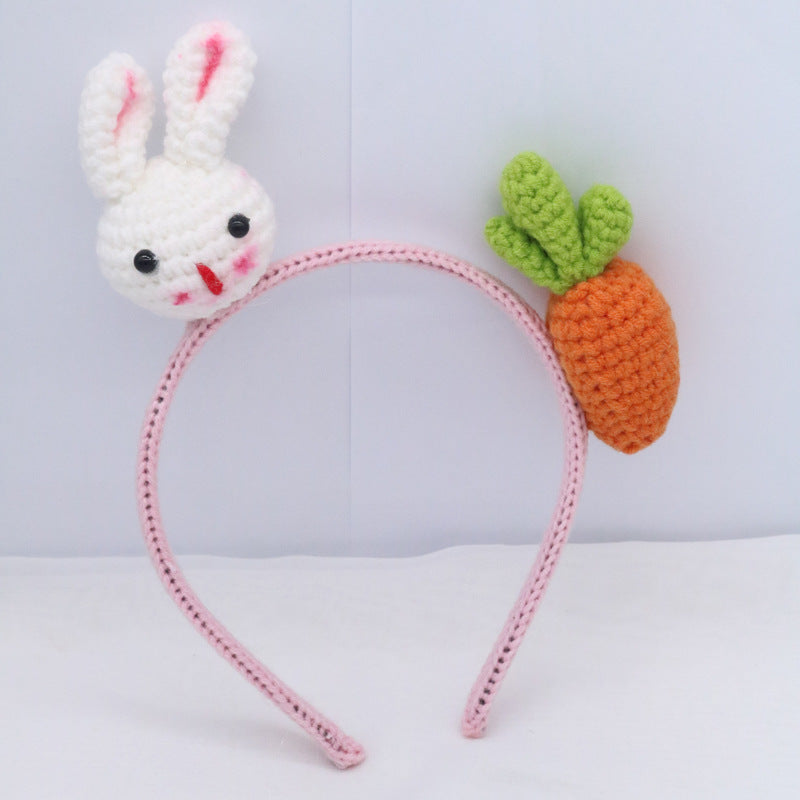 Cute Rabbit and Tiger Knitted Animal Hair Band