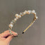 New Fashion Rhinestone Pearl Alloy Headband - Vintage Korean Style Hair Accessory