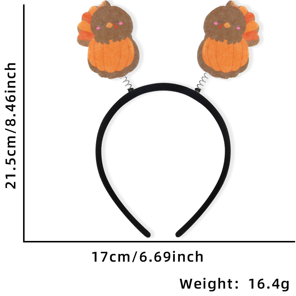 Cute Exaggerated Turkey Letter Headband for Thanksgiving Party