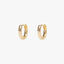 Simple Style U-Shaped Ear Buckle Copper Gold Plated Earrings