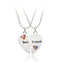 Fashion Wild Heart-Shaped Diamond Stitching Necklace for Women