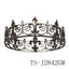 Baroque Gold Rhinestone Alloy Crown for Party and Event