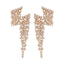 Diamond Pave Lightning Stud Earrings for Women