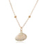 Glam Lady Natural Shell Gold Plated Pendant Necklace for Women