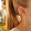 Retro Creative Crown Chain Ear Cuff Earrings for Women